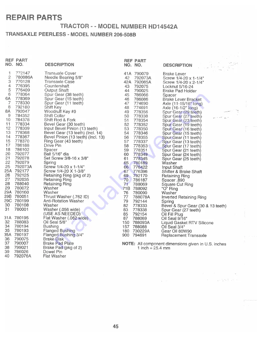 Poulan Pro 166120 Owner'S Manual Download Page 43