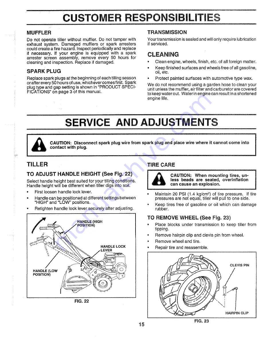 Poulan Pro 167577 Owner'S Manual Download Page 15