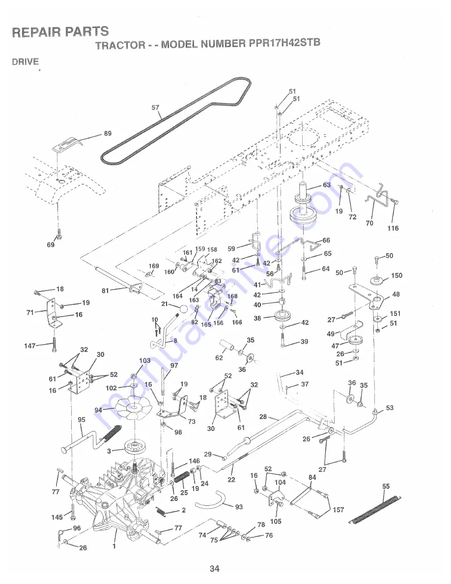 Poulan Pro 169482 Скачать руководство пользователя страница 34