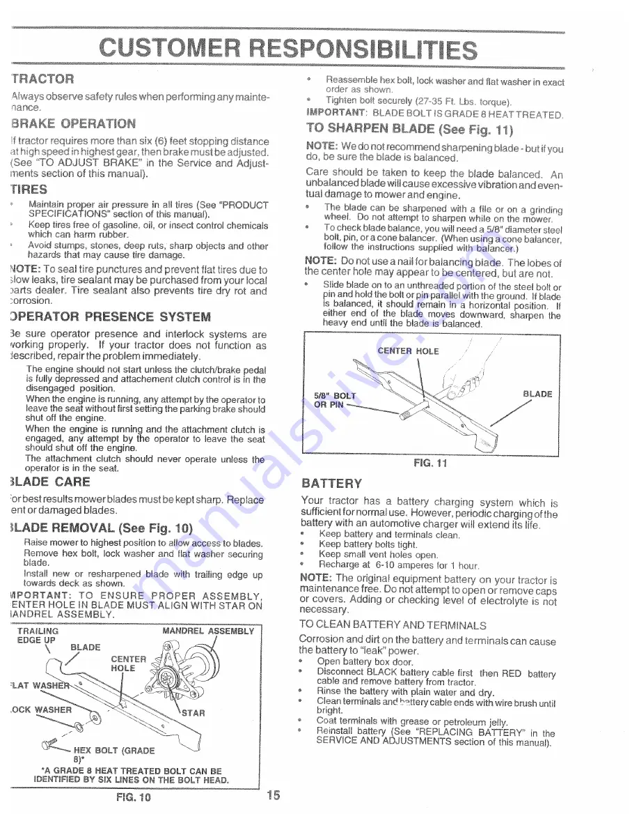 Poulan Pro 169553 Owner'S Manual Download Page 15