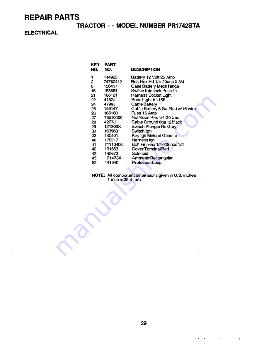 Poulan Pro 279810 Owner'S Manual Download Page 29