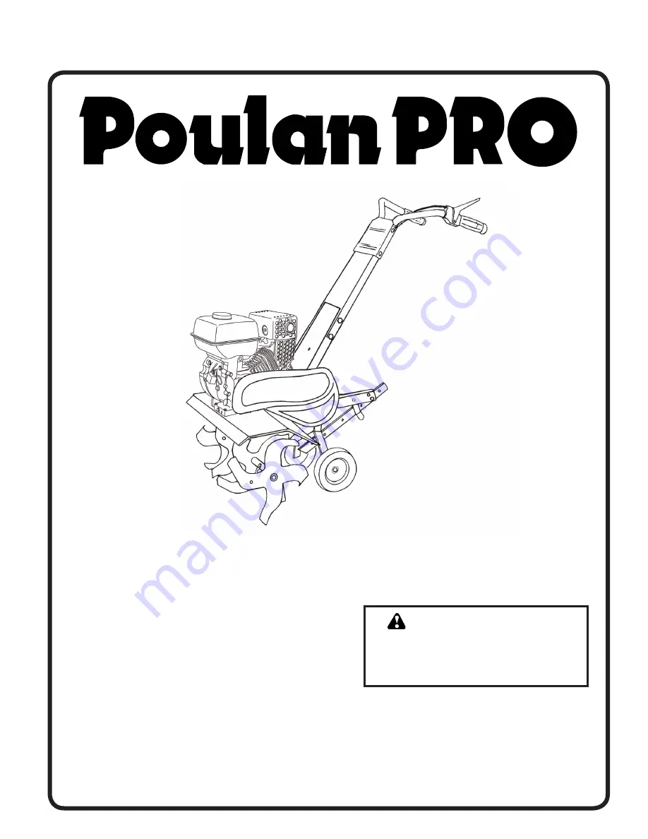 Poulan Pro 427896 Скачать руководство пользователя страница 1