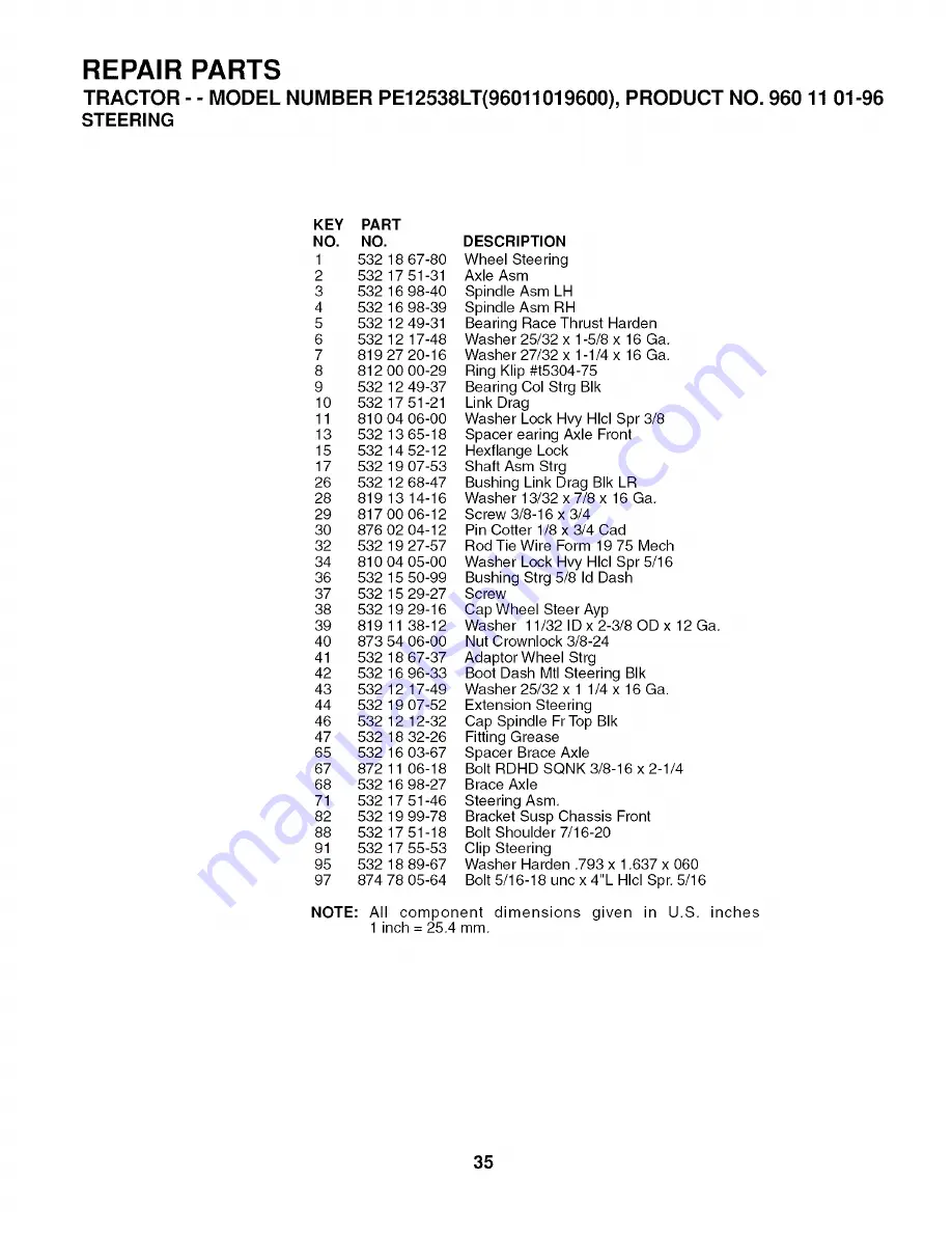 Poulan Pro 96011019600 Owner'S Manual Download Page 35