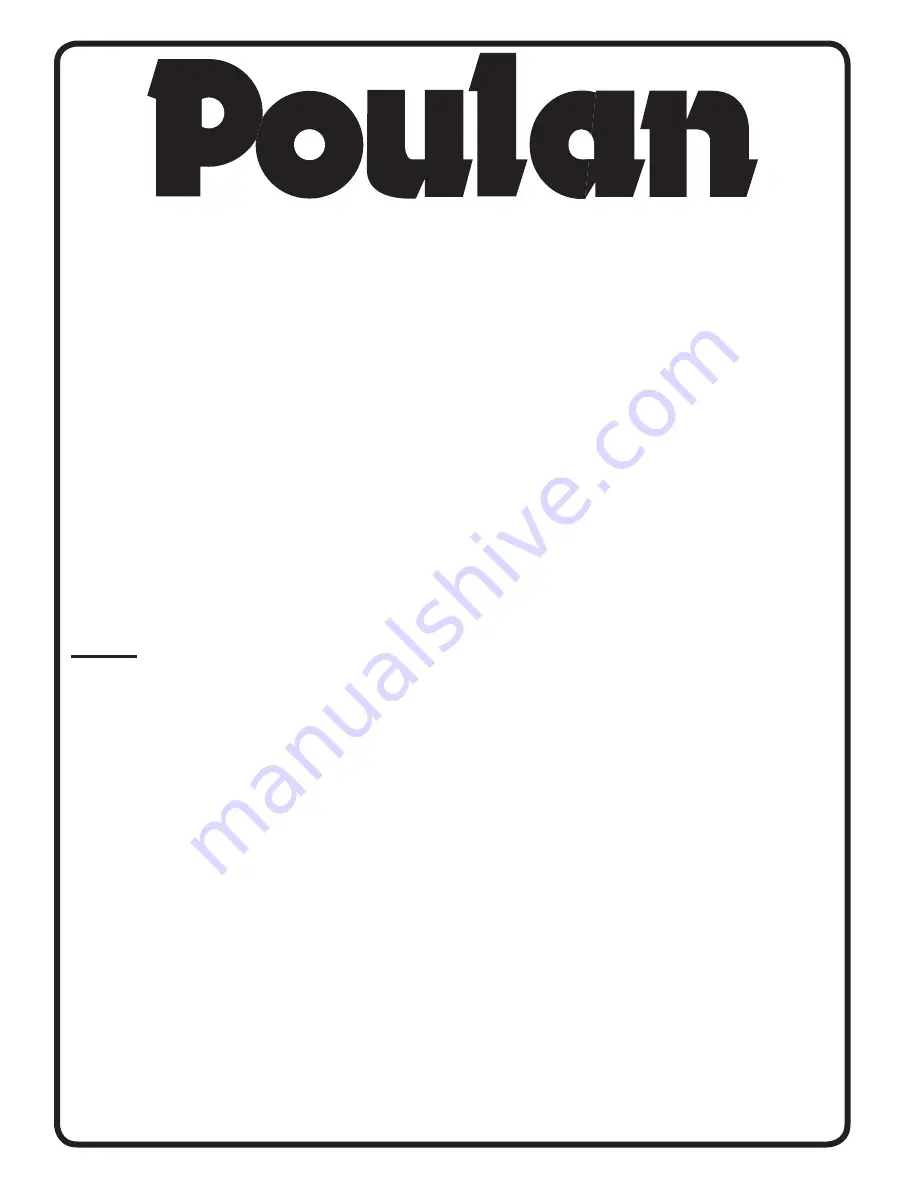 Poulan Pro 96012008600 Operator'S Manual Download Page 30