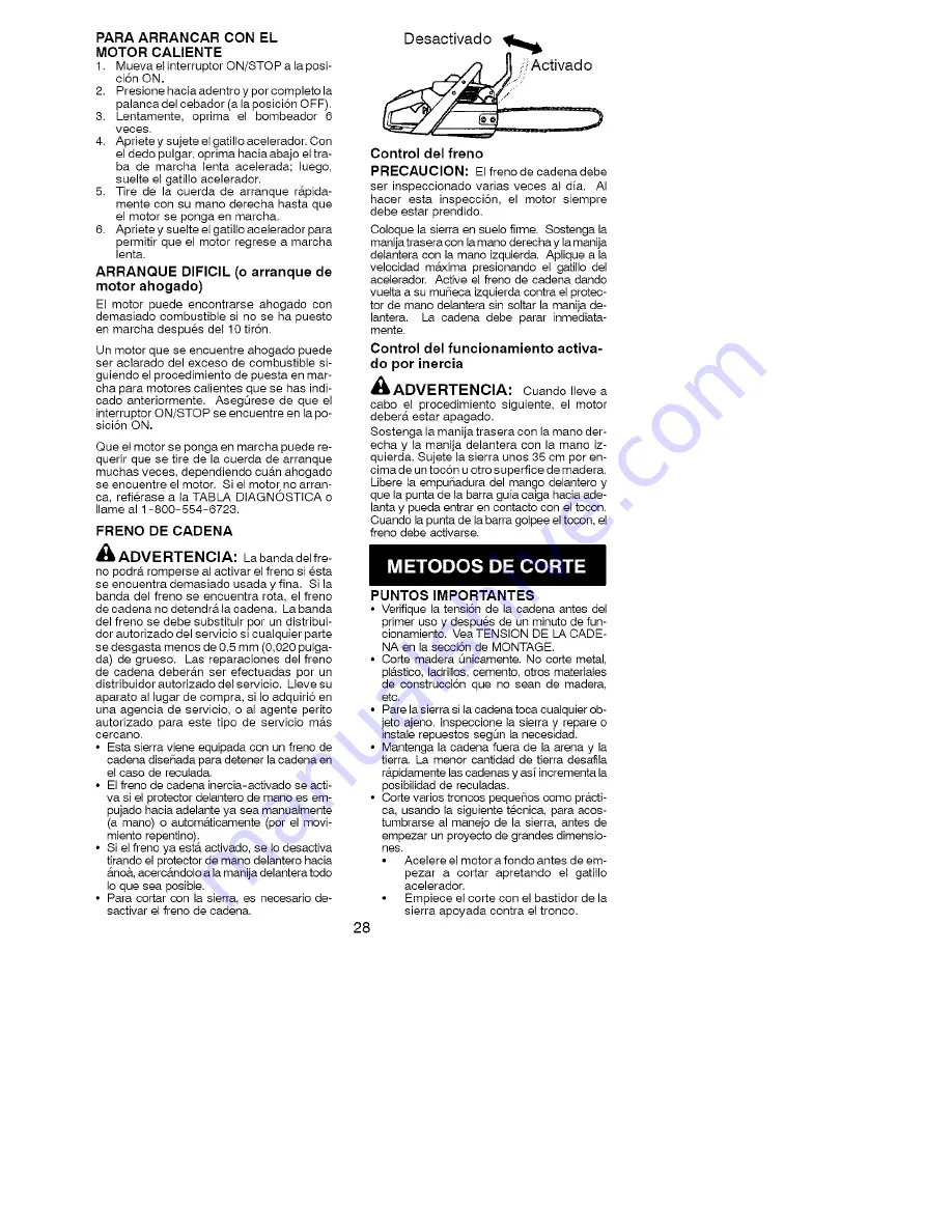 Poulan Pro BH2160 Instruction Manual Download Page 28