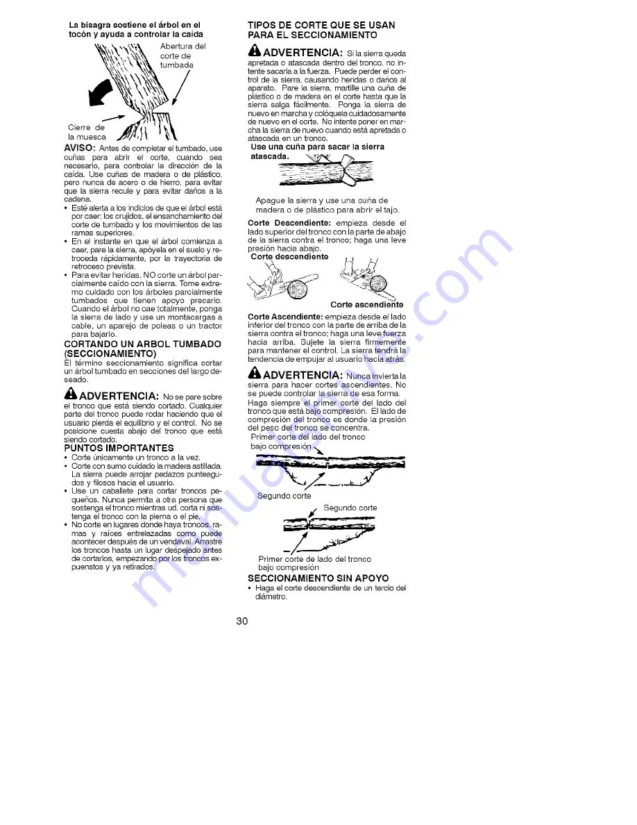 Poulan Pro BH2160 Instruction Manual Download Page 30