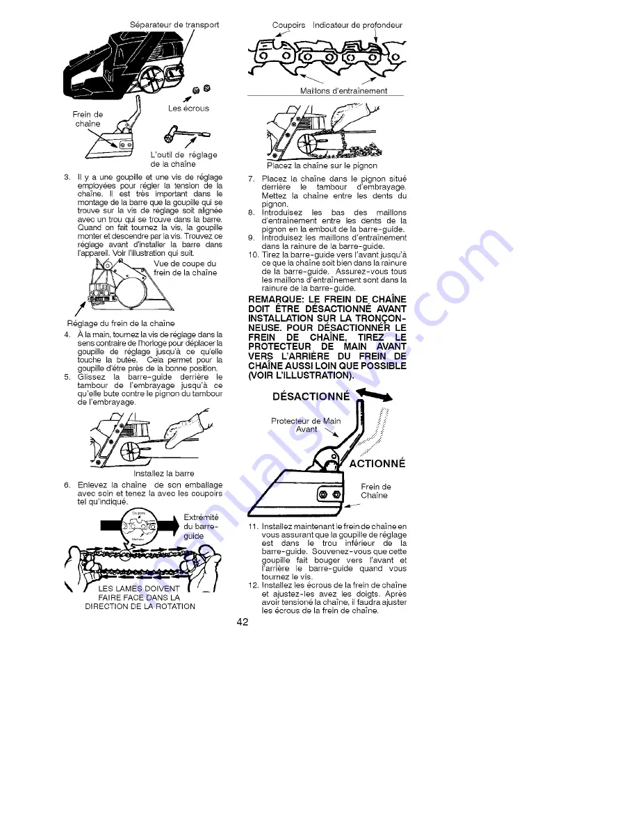 Poulan Pro BH2160 Instruction Manual Download Page 42