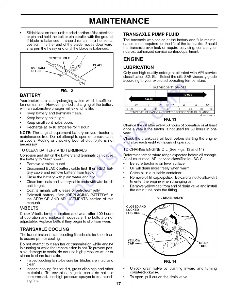 Poulan Pro DB185H42YT Operator'S Manual Download Page 17