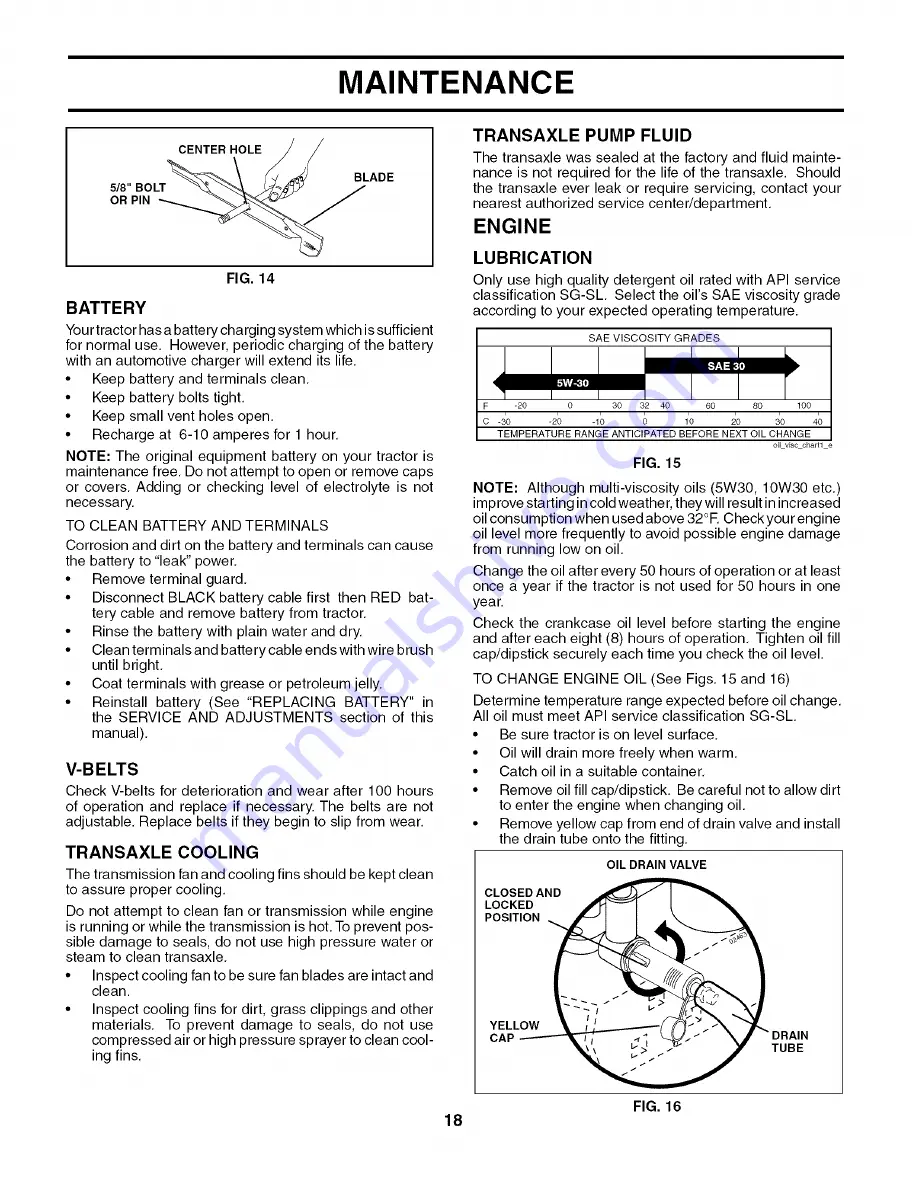 Poulan Pro DB27H48YT Operator'S Manual Download Page 18