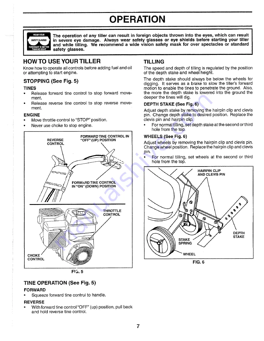 Poulan Pro HDF550M Owner'S Manual Download Page 7