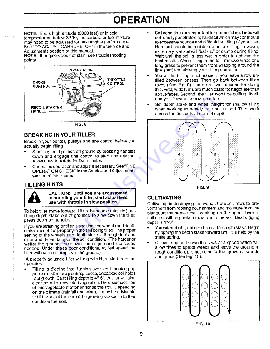 Poulan Pro HDF550M Owner'S Manual Download Page 9