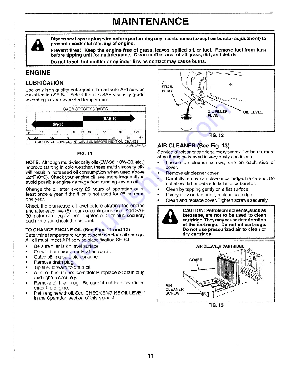 Poulan Pro HDF550M Owner'S Manual Download Page 11