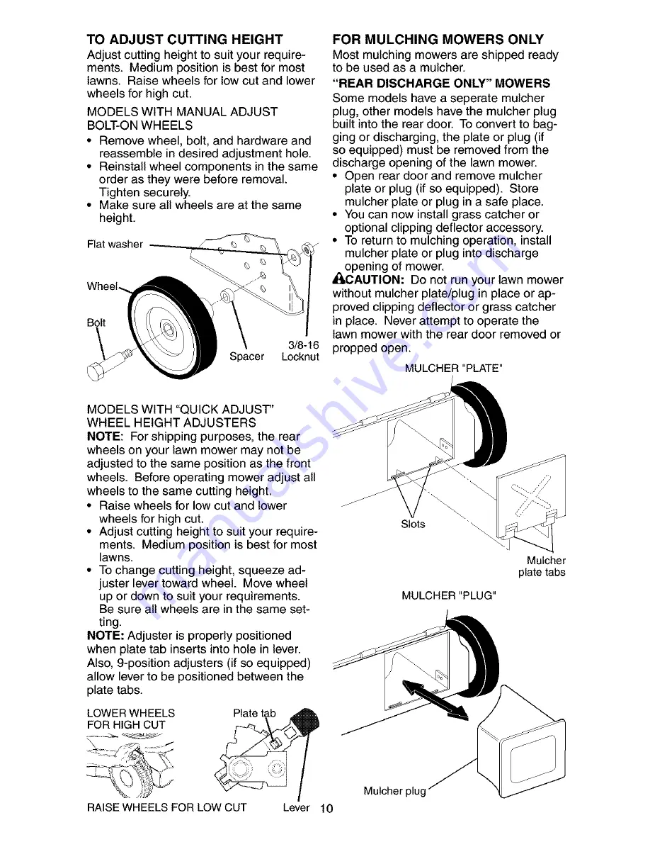 Poulan Pro LO45N21CA Operator'S Manual Download Page 10