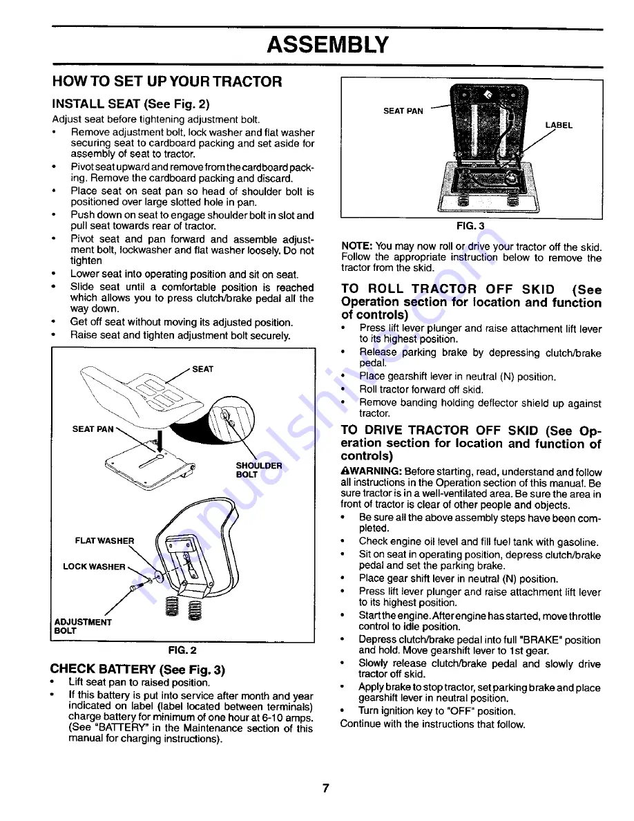 Poulan Pro PC1538C Owner'S Manual Download Page 7