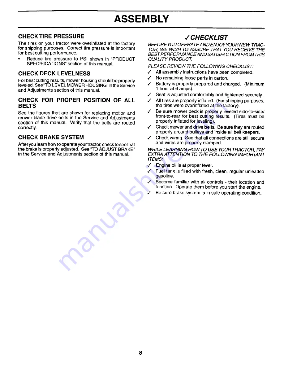 Poulan Pro PC1538C Owner'S Manual Download Page 8