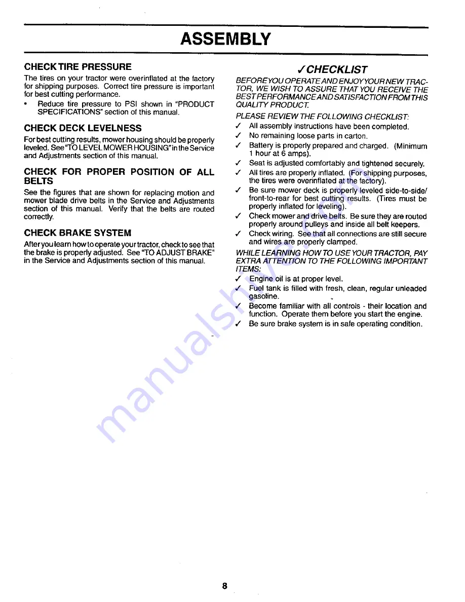 Poulan Pro PC1538D Owner'S Manual Download Page 8