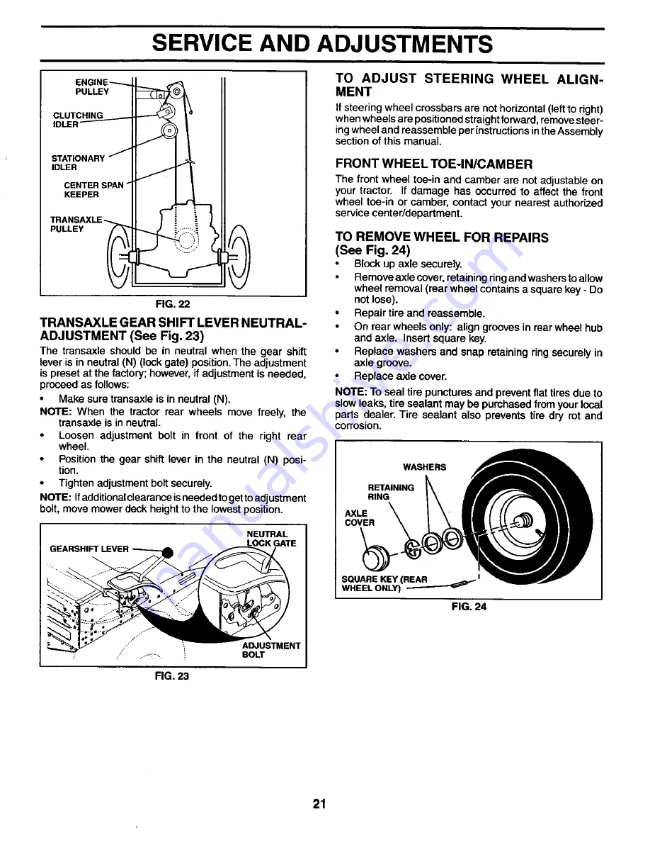 Poulan Pro PC1742STB Owner'S Manual Download Page 21