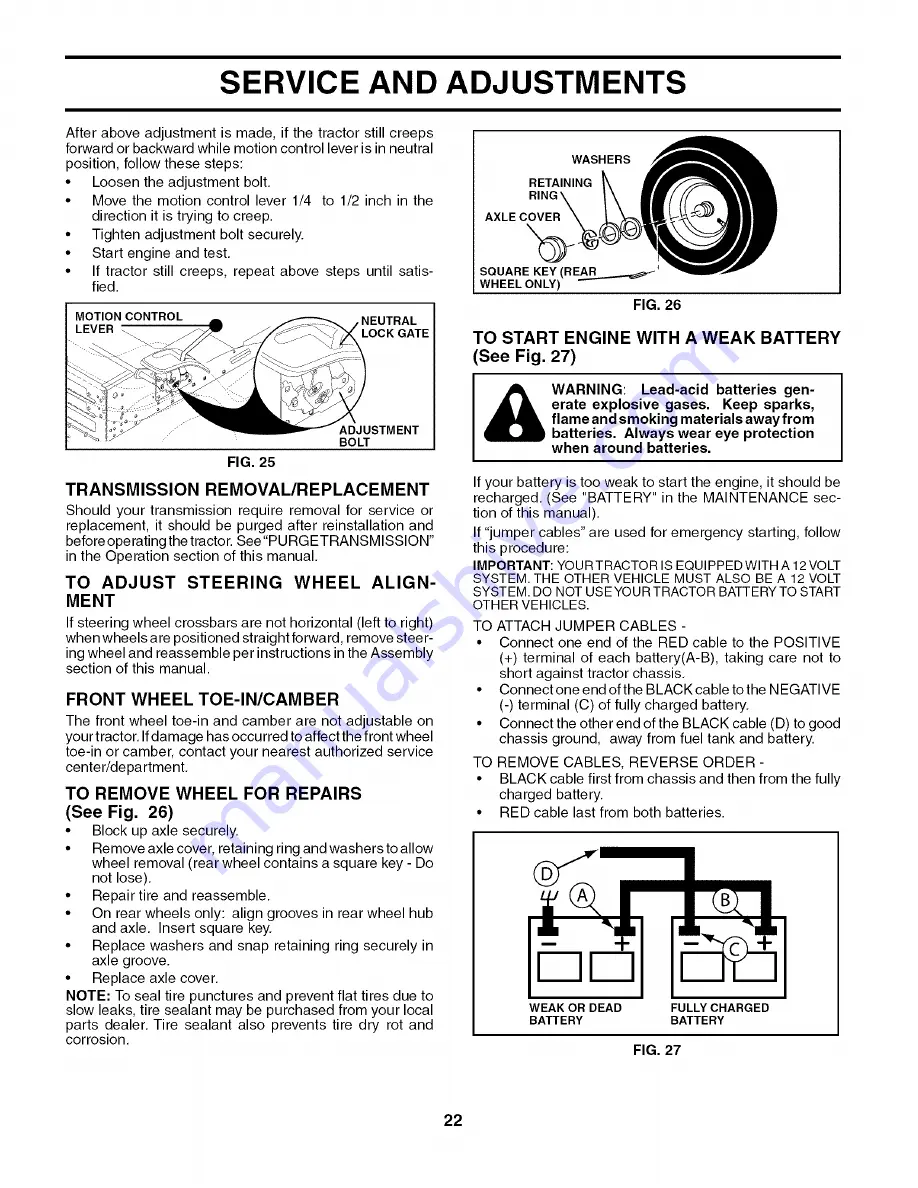 Poulan Pro PK19H42LT Operator'S Manual Download Page 22