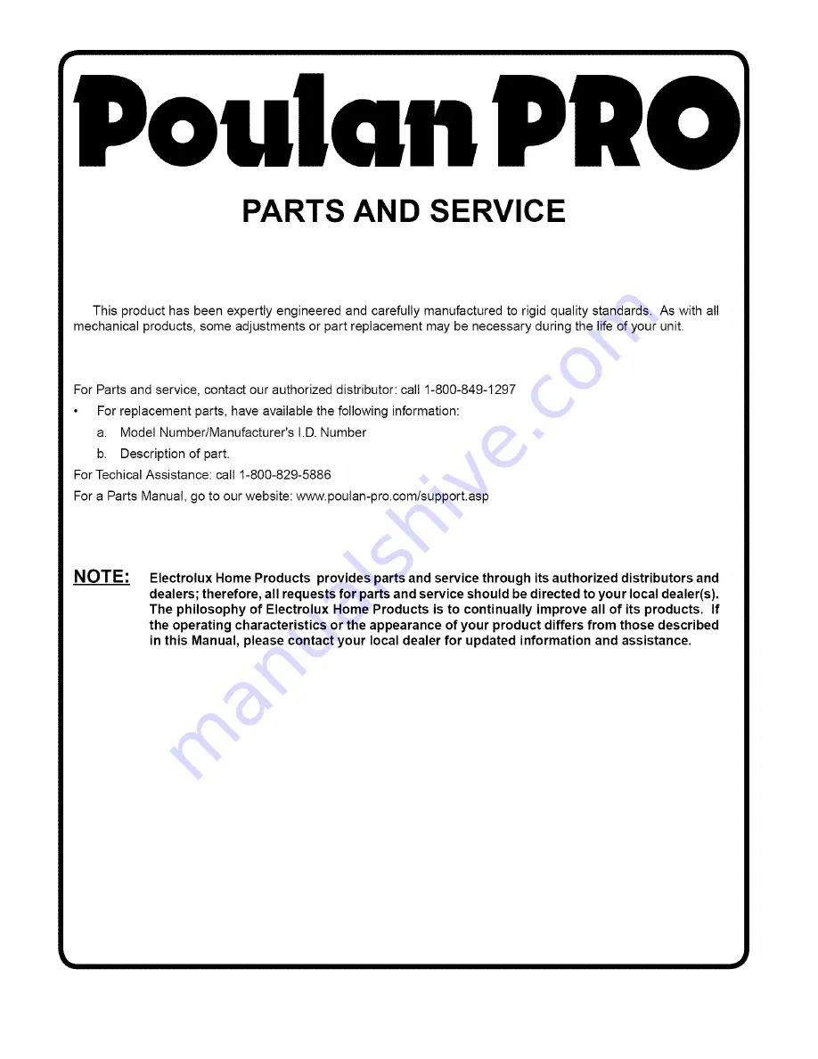 Poulan Pro PK20H42YT Operator'S Manual Download Page 30