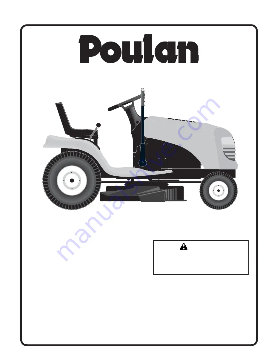 Poulan Pro PO12538LT Repair Parts Manual Download Page 1