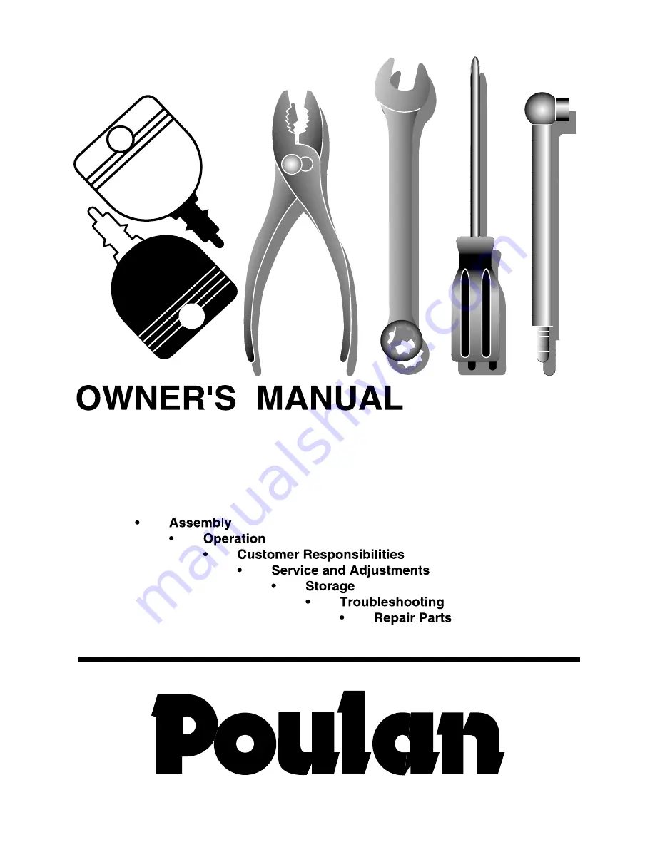 Poulan Pro PO14542C Owner'S Manual Download Page 1