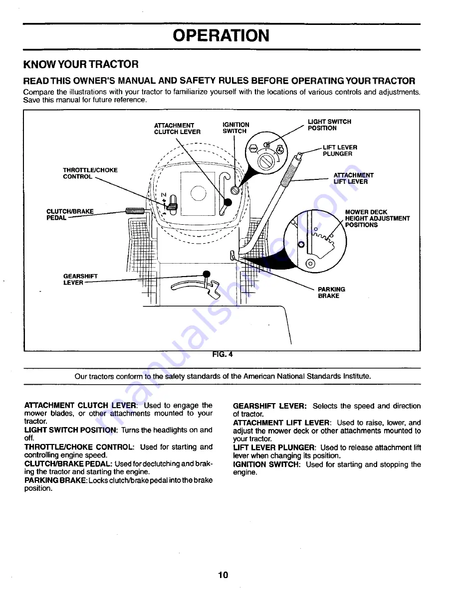 Poulan Pro PO1538D Скачать руководство пользователя страница 10