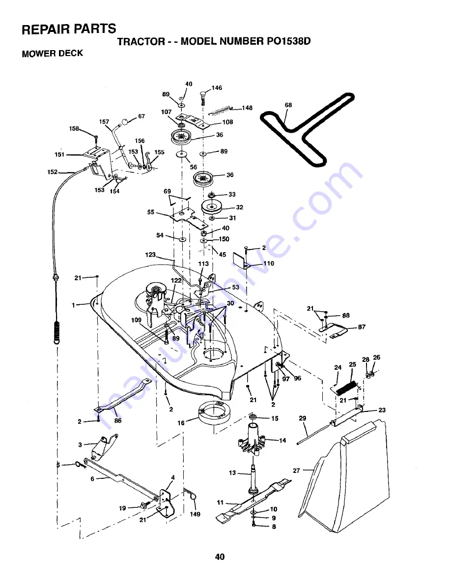 Poulan Pro PO1538D Скачать руководство пользователя страница 40