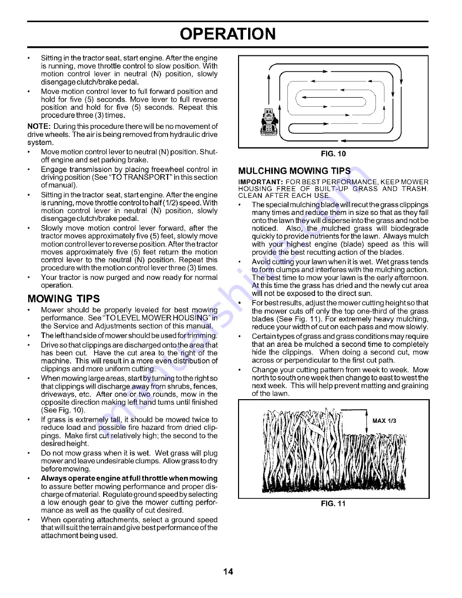 Poulan Pro POULANPRO PRK17H42STB Owner'S Manual Download Page 14