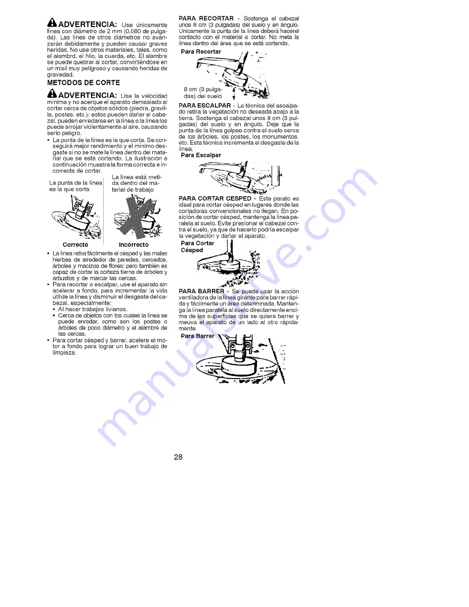 Poulan Pro PP036 Instruction Manual Download Page 28