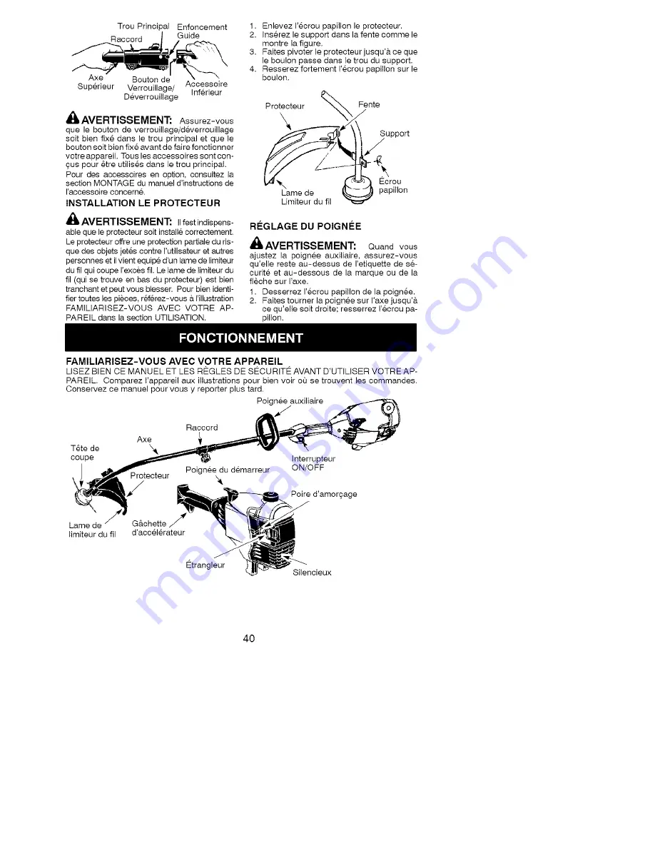 Poulan Pro PP036 Instruction Manual Download Page 41