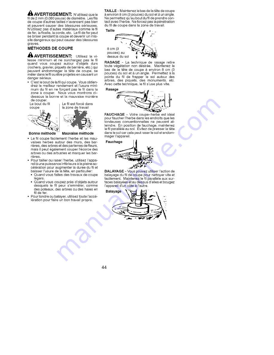 Poulan Pro PP036 Instruction Manual Download Page 45