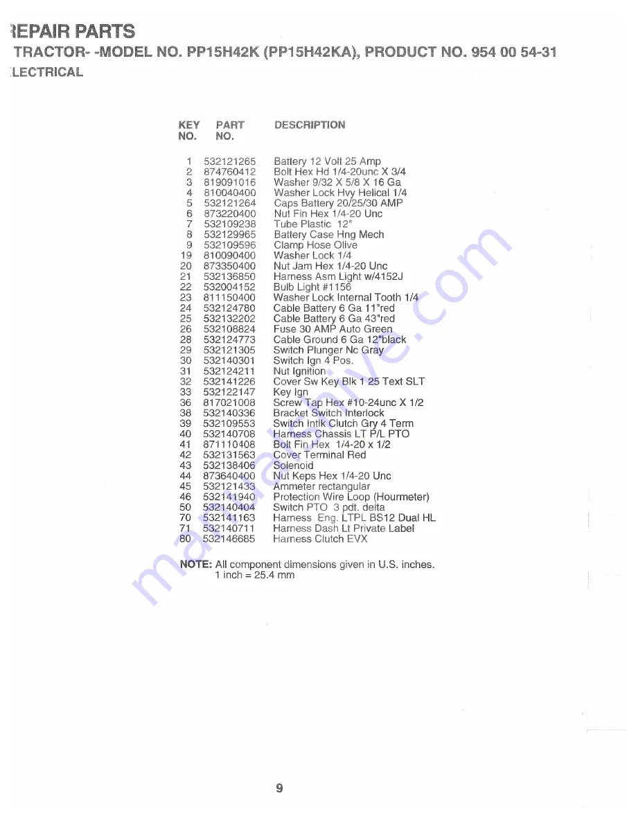 Poulan Pro PP15H42KA Operator'S Manual Download Page 9