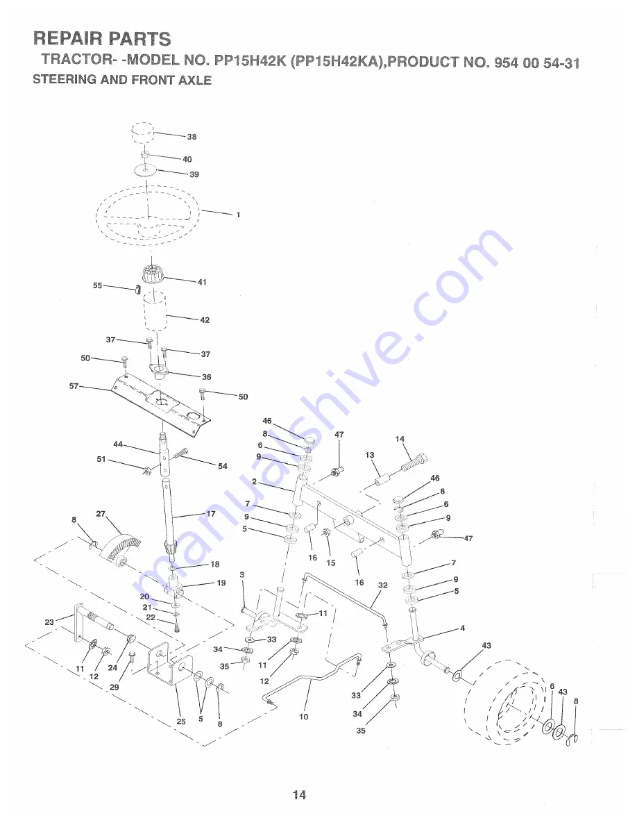 Poulan Pro PP15H42KA Operator'S Manual Download Page 14