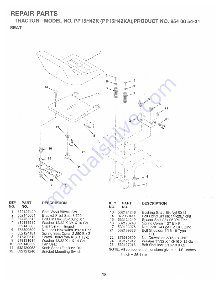 Poulan Pro PP15H42KA Operator'S Manual Download Page 18