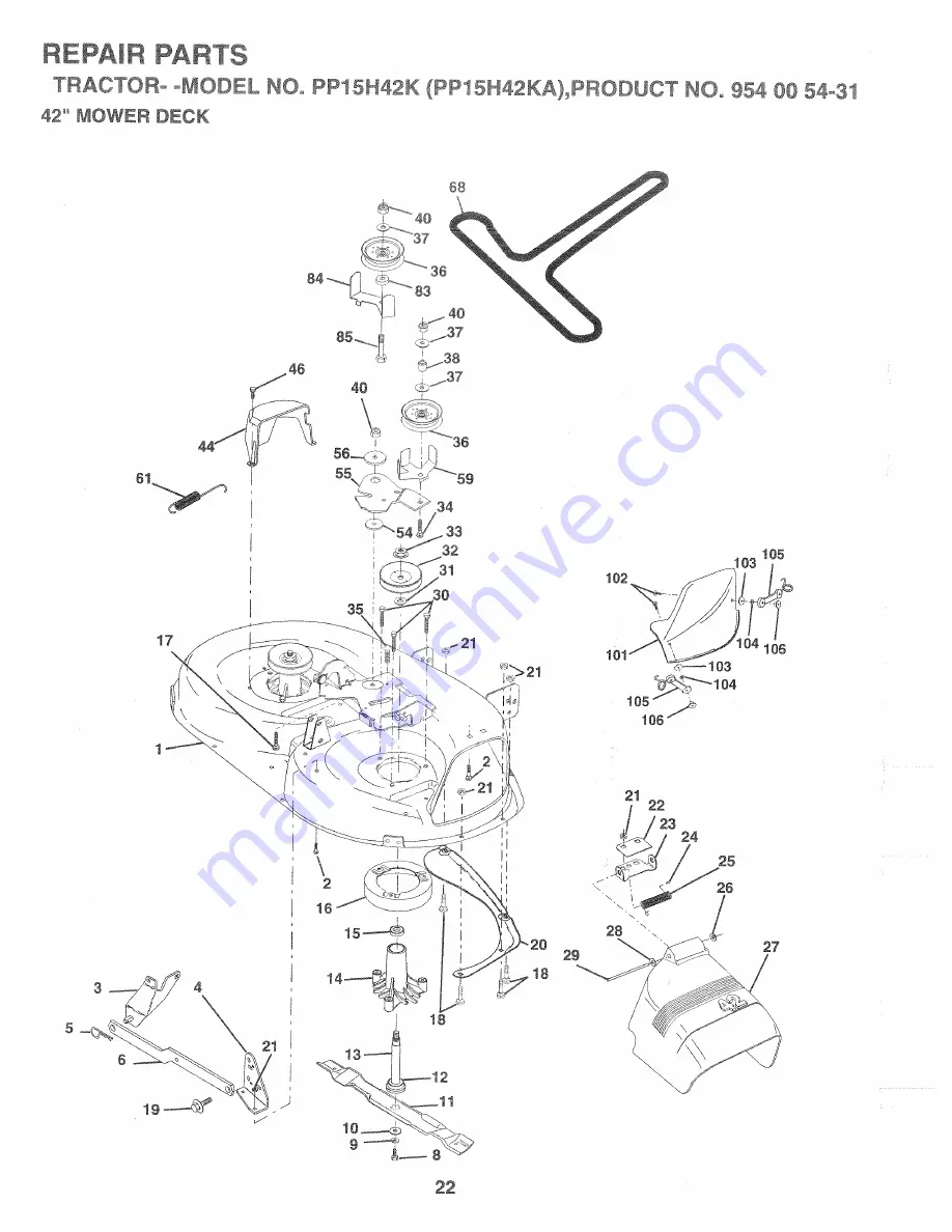 Poulan Pro PP15H42KA Operator'S Manual Download Page 22