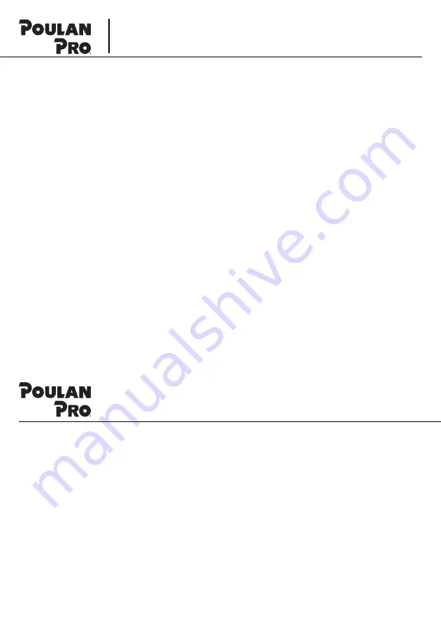 Poulan Pro PP350 Owner'S Manual Download Page 15