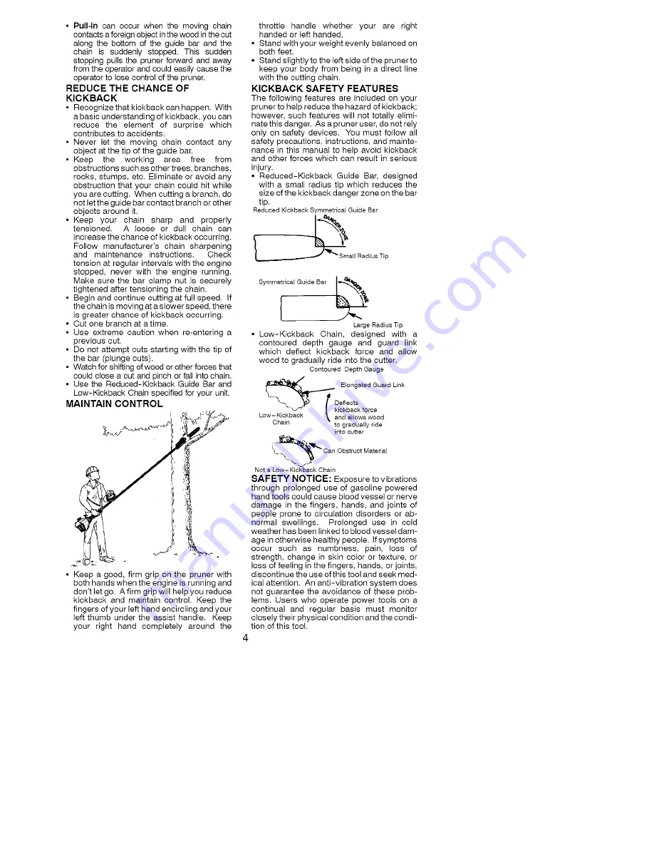 Poulan Pro PP446 Instruction Manual Download Page 4