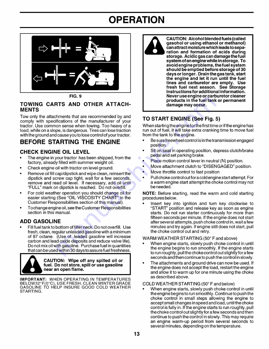 Poulan Pro PPR20H42STA Owner'S Manual Download Page 13