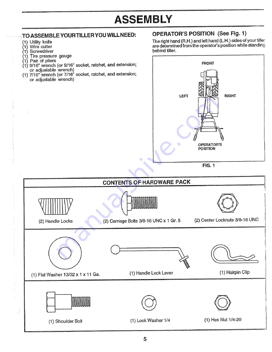 Poulan Pro PPRT5C Owner'S Manual Download Page 5