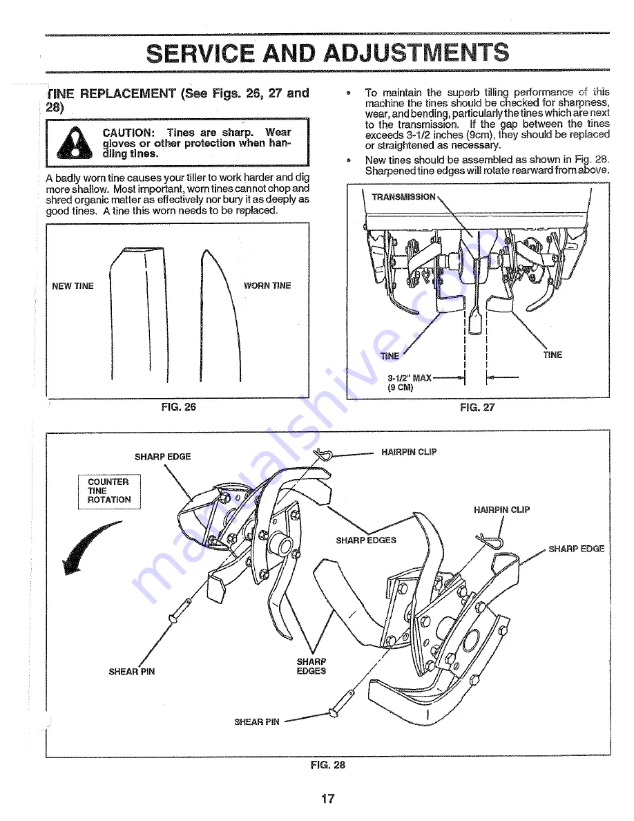 Poulan Pro PPRT5C Owner'S Manual Download Page 17