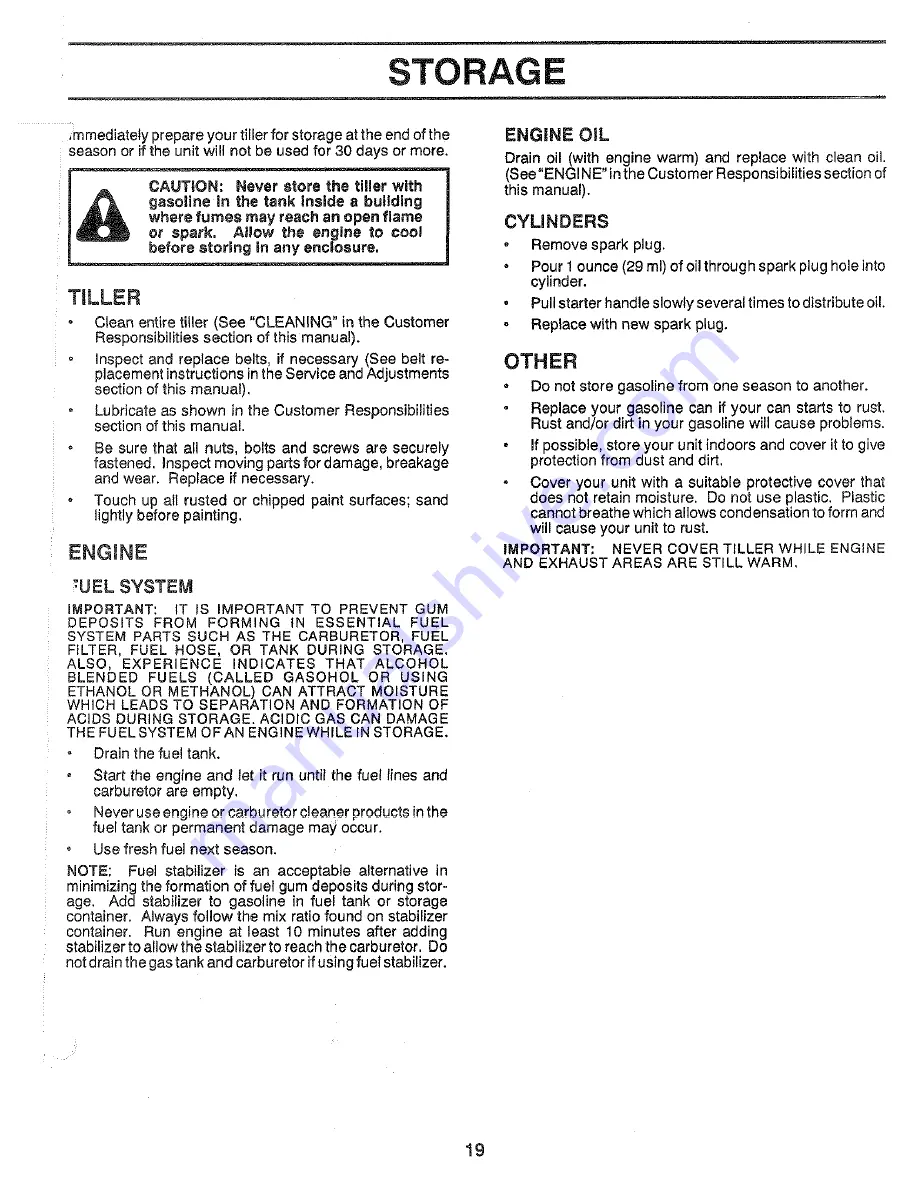 Poulan Pro PPRT5C Owner'S Manual Download Page 19