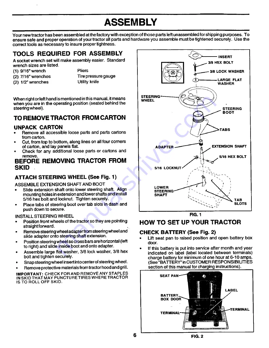 Poulan Pro PR16H42STA Owner'S Manual Download Page 6