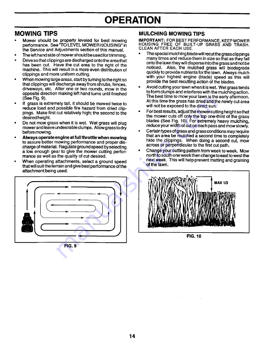 Poulan Pro PR1742STF Owner'S Manual Download Page 14