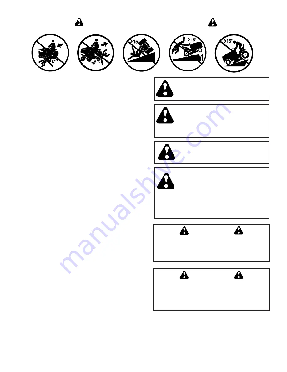 Poulan Pro PR17H42STD Owner'S Manual Download Page 3