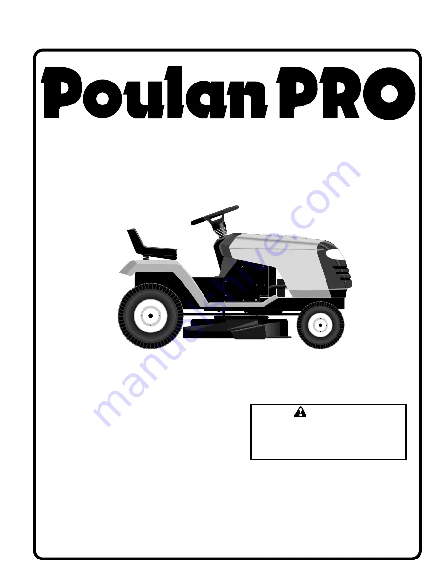 Poulan Pro PR185H42STC Скачать руководство пользователя страница 1