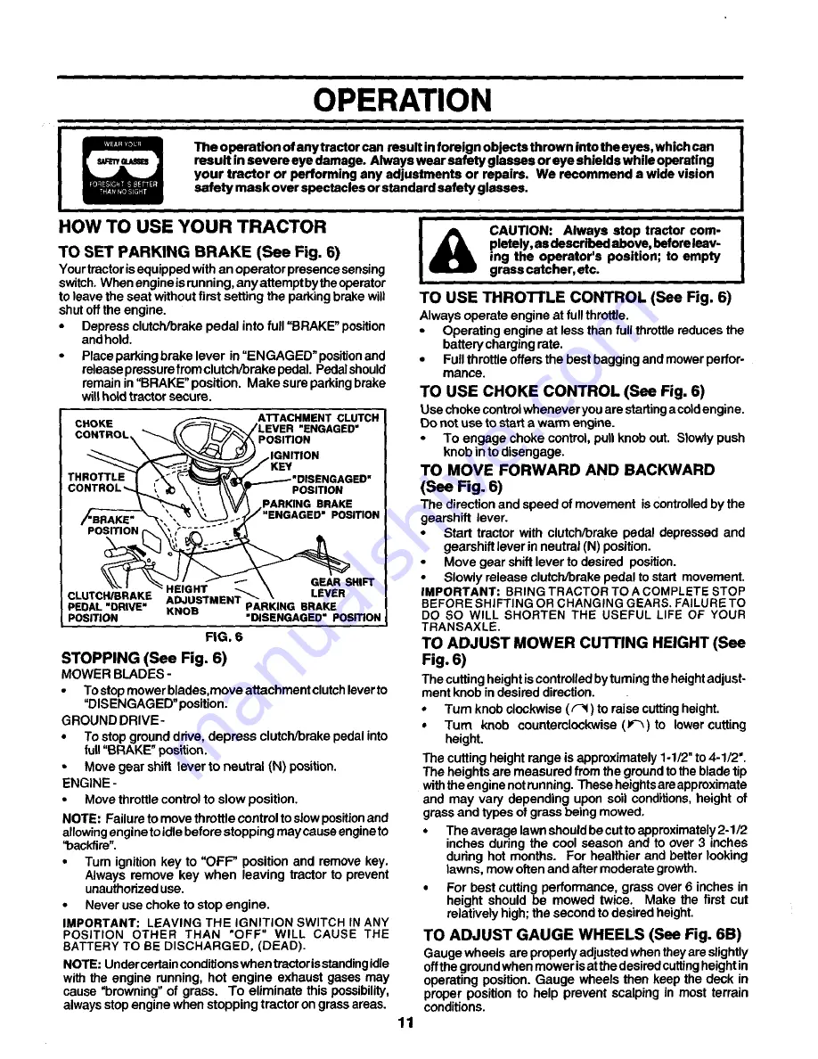 Poulan Pro PR2042STA Скачать руководство пользователя страница 11