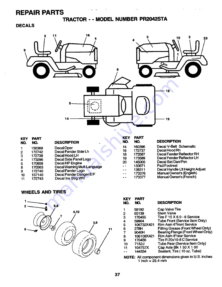 Poulan Pro PR2042STA Скачать руководство пользователя страница 37