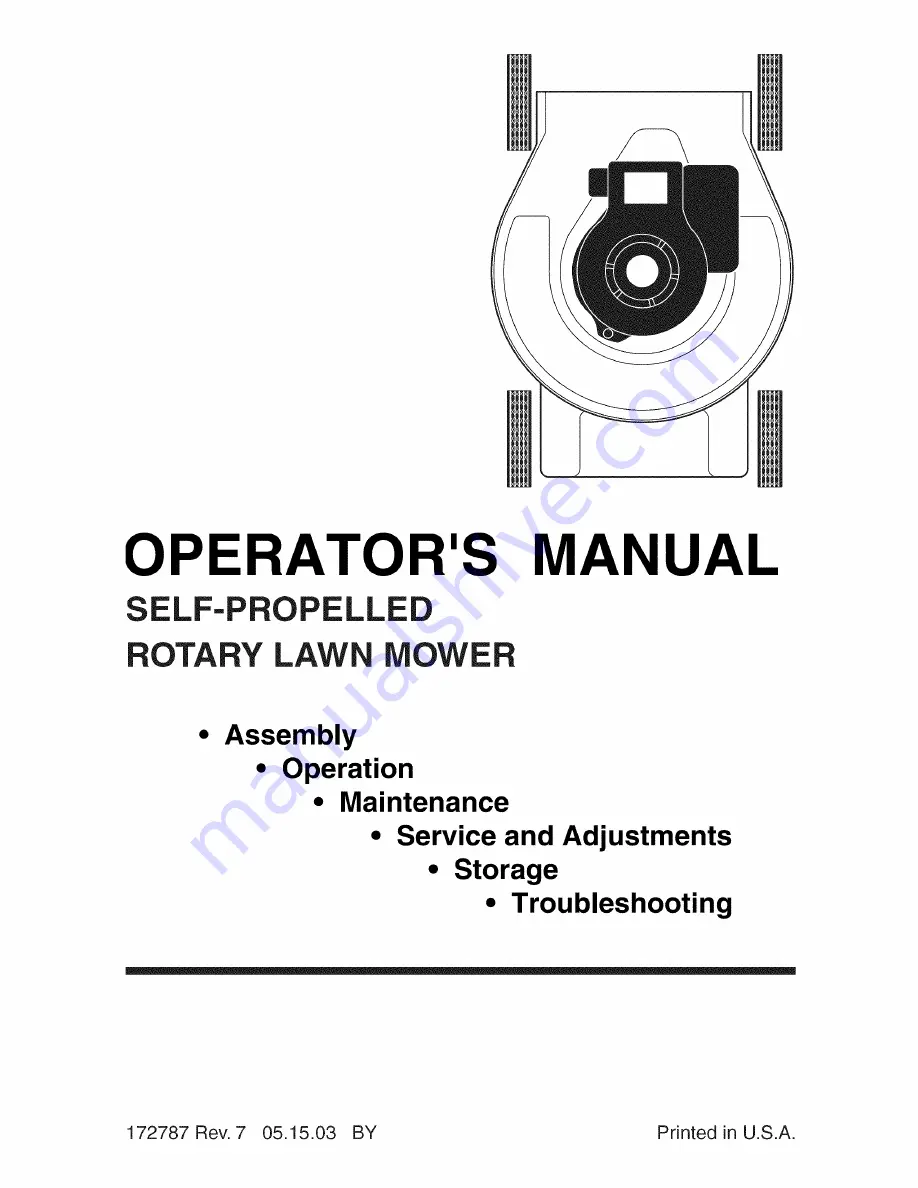 Poulan Pro PR55R21AB Operator'S Manual Download Page 1