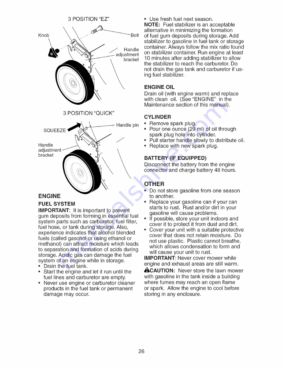 Poulan Pro PR55R21AB Operator'S Manual Download Page 26