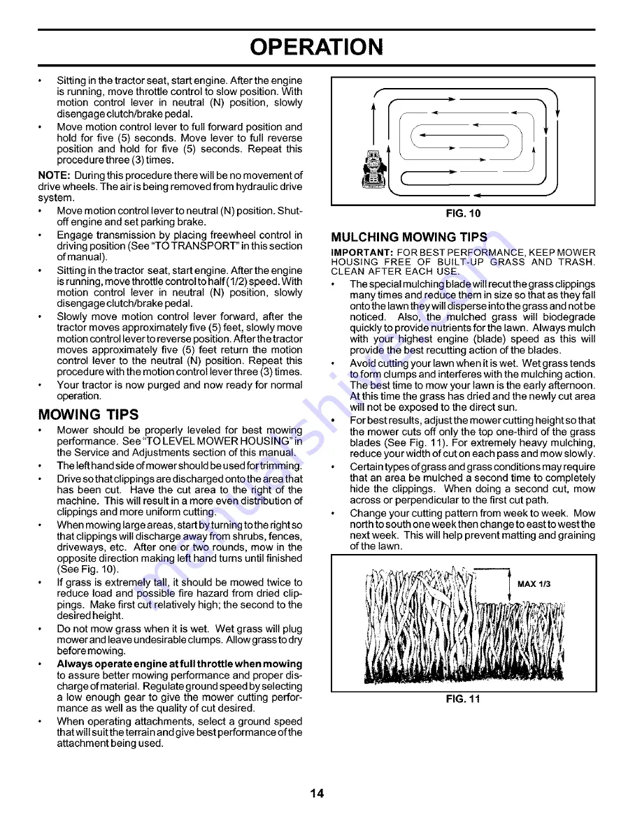 Poulan Pro PRK17H42STA Owner'S Manual Download Page 14